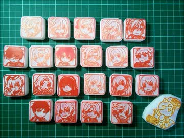 【閃の軌跡】ツイッターアイコン彫ってみた【消しゴムはんこ】