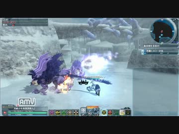 【PSO2】Gu/Te滞空SH浸食レアスノウ