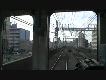 【前面展望】長瀬ー大阪上本町【近鉄大阪線・普通】