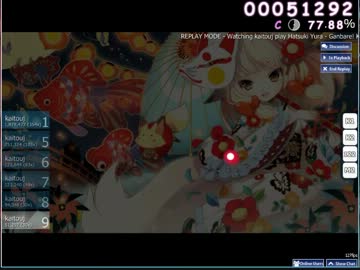 OSU! 初めて３日程度 曲の名前は忘れた