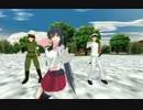 MMD艦これ 矢矧達で千本桜 矢矧建造祈願+鎮守府移転祝い