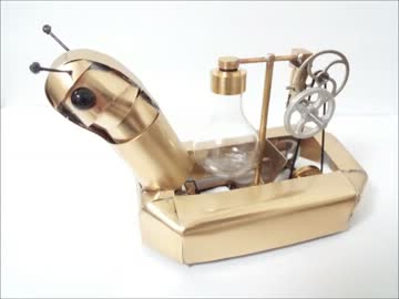 蒸気駆動のカタツムリを作ってみた
