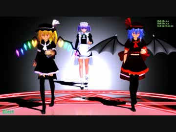 【MMD】Elect 【成長スカーレット姉妹＋新しいメイドさん】カメラ固定
