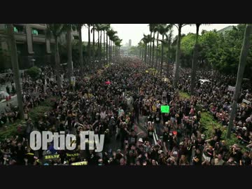 ヒマワリ台灣学生運動　空撮動画(20140330当日)