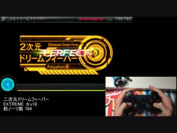【Project DIVA F 2nd】二次元ドリームフィーバー (EXTREME) PERFECT【手元あり】