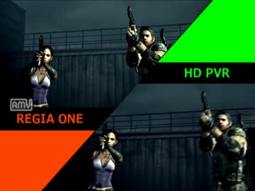キャプチャーボード画質比較『REGIA ONE』『HD PVR』