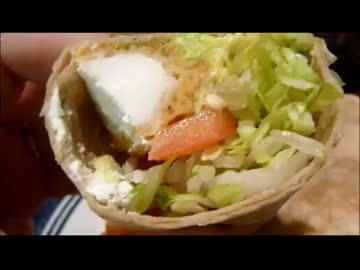 アメリカの食卓 287 チキンラップを食す！