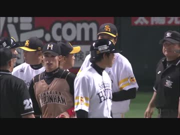 【プロ野球】日本ハム谷元の死球でソフトバンク柳田が激怒【乱闘】