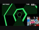 足でSuperHexagon - Harder