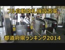 【都道府県】フル自動改札機設置率ランキング 2014年4月版