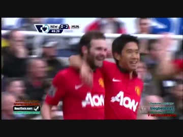 2014.4.5ニューカッスルvsマンU　香川スタメン【俺得ハイライト】