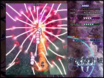 東方輝針城　Hardに挑戦　（実況付）