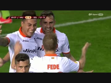 【EL13/14】バレンシア、０ー３から歴史的な大逆転で準決勝へ