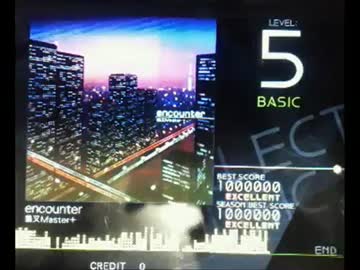 【jubeat saucer】encounter（BSC）EXCELLENT【PLAYER：W.NECO-B】