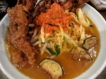旨辛ラーメン『表裏』のあんかけDX極辛