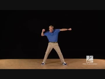 緑シャツおじさん（青）Air Guitar