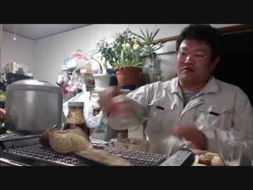 椎茸っぽいサドルを焼いて食べた