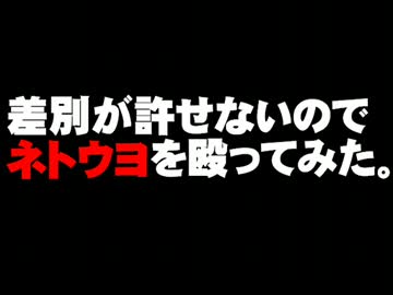 差別が許せないのでネトウヨを殴ってみた。