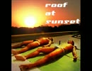 roof at sunset