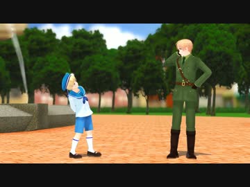 【APヘタリアMMD】ドレミファまゆげ