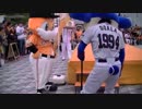 20140420 ドアラとおじいちゃん、バットを立てたい
