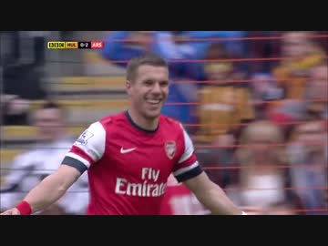 【MOTD】EPL13/14 ハル・シティvsアーセナル ハイライト