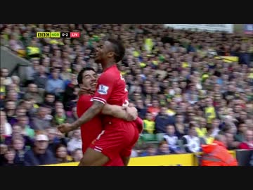 【MOTD】EPL13/14 ノリッジ・シティvsリヴァプール ハイライト