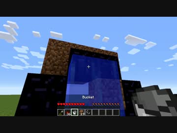 【Minecraft】赤石を使用したネザーゲート作成動画