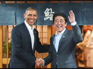 【日米会談】「安倍首相」と「オバマ大統領」⇒「日本酒」で、乾杯 wwwwww