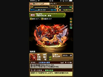 【パズドラ】天空龍ラッシュ！ 地獄級 曹操＆闇メタPT