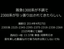 阪急1300系が不調で、2300系が引っ張り出されたらしい