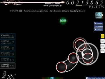 osu! hana - aerodynamics girls and boys song　DTHD