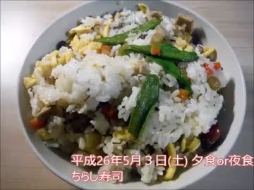 静葉ちゃんのもぐもぐタイム　平成26年5月３日(土)　夕食or夜食