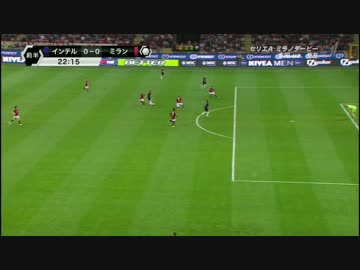 【本田長友全タッチあり】ミランのダービーハイライト【二元中継