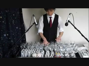 【グラスハープ】worldを弾いてみた【初音ミク】
