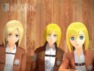 【進撃のMMD】めがみのえびばで【駆逐祭2014】