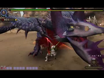 【MHF-G】第76回韋駄天杯 特異黒狼鳥討伐　双剣暫定３位