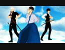 【MMD銀魂】新八くん銀さん土方さんとハッピーシンセサイザ☆彡