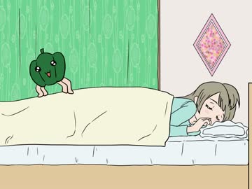 ことりちゃんのベッドの上をｶｻｶｻ移動してるかぼ太郎.mp4