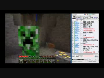 ＜Minecraft＞地下の住人から熱い歓迎を受けるKZY