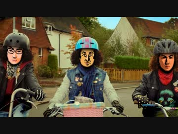 サイクリングを楽しむヒテッマンリスペクトトリオ