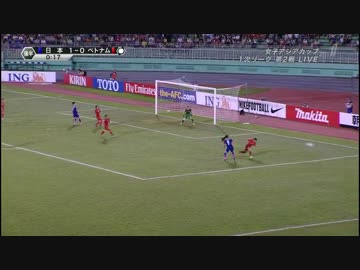 女子アジアCUP【前回覇者の実力に】ベトナム×日本【ベトナム人唖然】