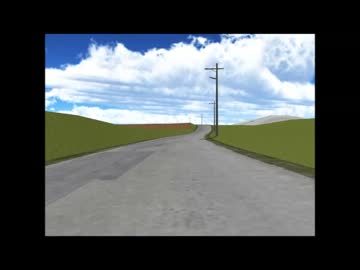 【MMD】岬周辺の道路を走ってみるテスト