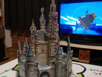 Let it Goに合わせて3Dシンデレラ城をストップモーションで組み立ててみた