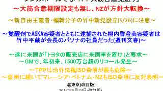 【竹中平蔵とASKAの接点】TPP交渉混迷へ(1/4)【シンガポールでも合意無し】