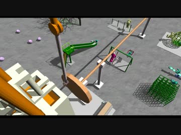 【公園】熱エネルギーを機械的エネルギーに変える仕組みを作った