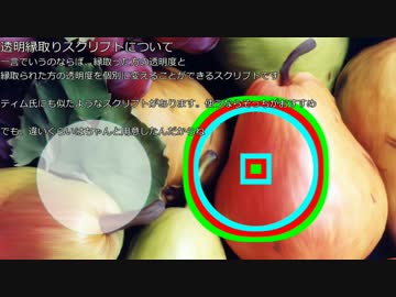 [Aviutl]透明度縁取りスクリプトとその他
