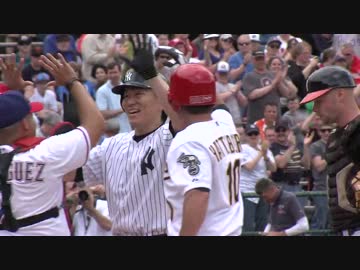 松井 OB戦で特大場外先制ホームラン ホール・オブ・フェイム・クラシック