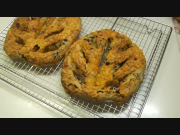 【224作】ガッツリチーズなフーガス作ってみた【パン作成】