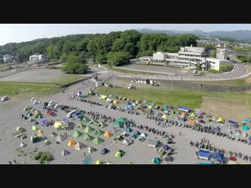 【バイク車載】かわせみ河原行ってきた【ラジヘリ空撮】